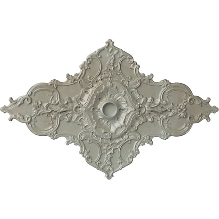 Ekena Millwork Melchor Diamond Ceiling Medallion (Canopies up to 4"), 67 1/4"W x 43 3/8"H x 4"ID x 2"P, Flash Gold CM70X43MLFLS